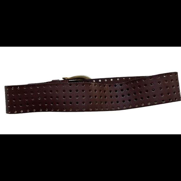 Linea Pella Dark Brown Leather Belt - Picture 6 of 8